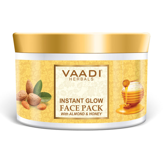 InstaGlow Face Pack with Almond & Honey - Lightens Pigmentation - Gives Instant Glow (600 gms /21.2 oz)