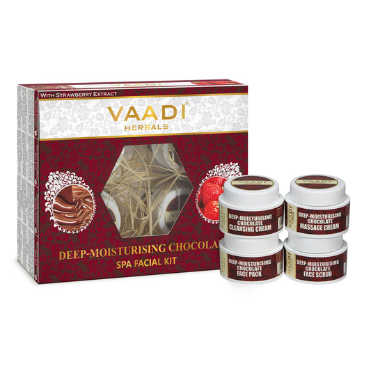 Chocolate Facial Kit with Strawberry Extract - Deep Conditions & Tones Skin ( 70 gms/ 2.5 oz)