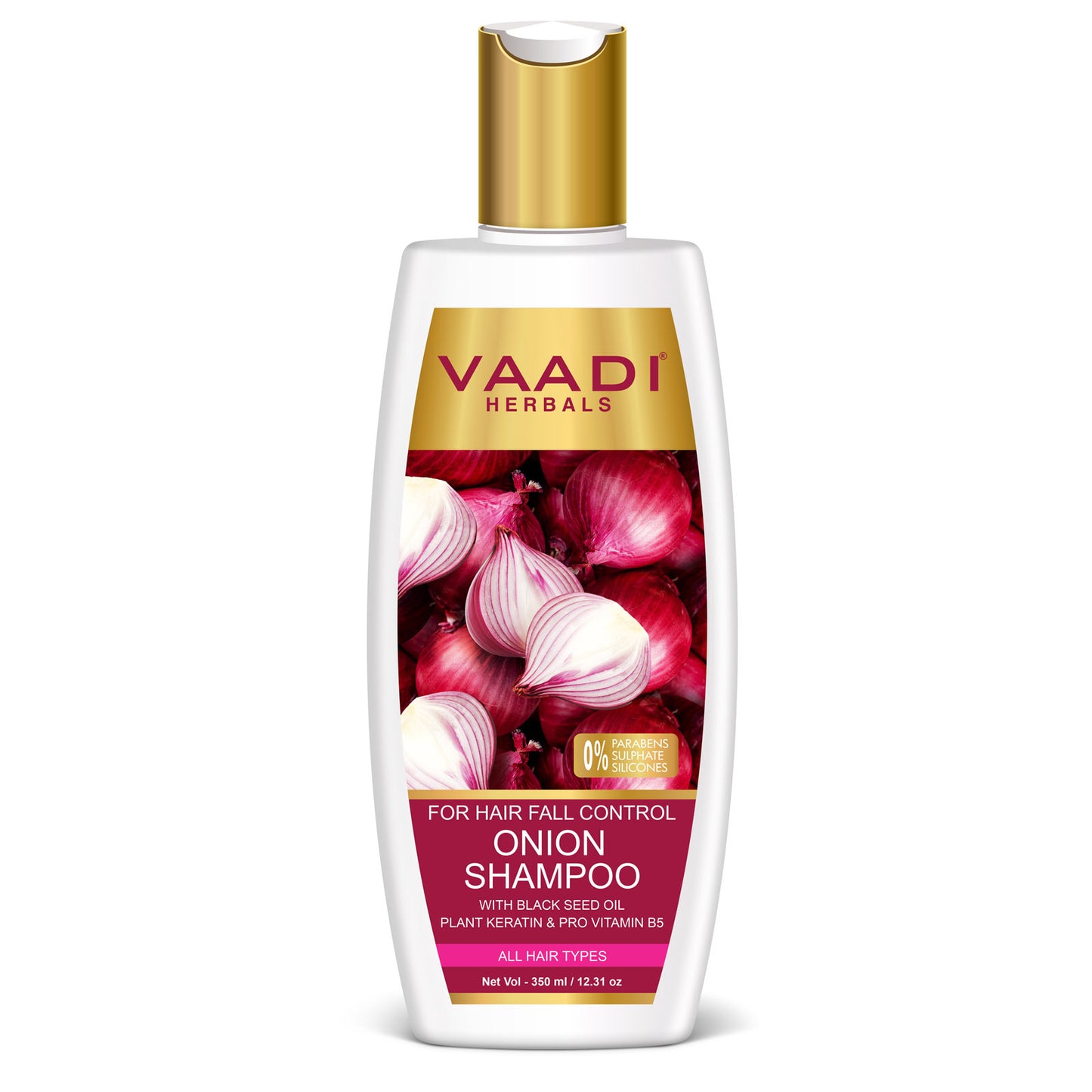 Hair-Fall Control Organic Onion Shampoo With Organic Onion Conditioner (2 x 350ml / 12 fl oz)