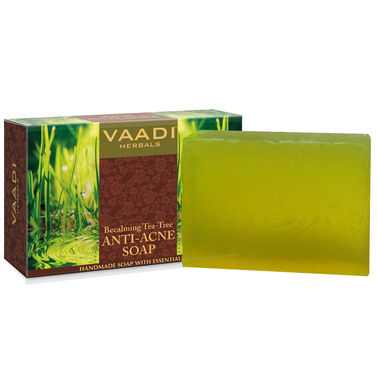 Becalming Tea Tree Soap with Clove Oil - Anti Acne Therapy - Removes Impurities ( 75 gms/ 2.7 oz)