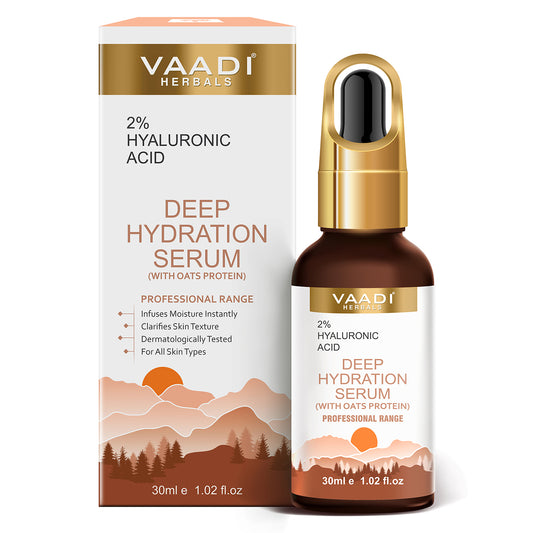 Organic Deep Hydration Serum With 2% Hyaluronic Acid & Oats Protein (30 ml)