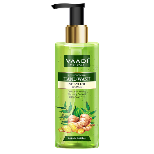Anti-Bacterial Neem Oil & Ginger Hand Wash (250 ml / 8.5 fl oz )