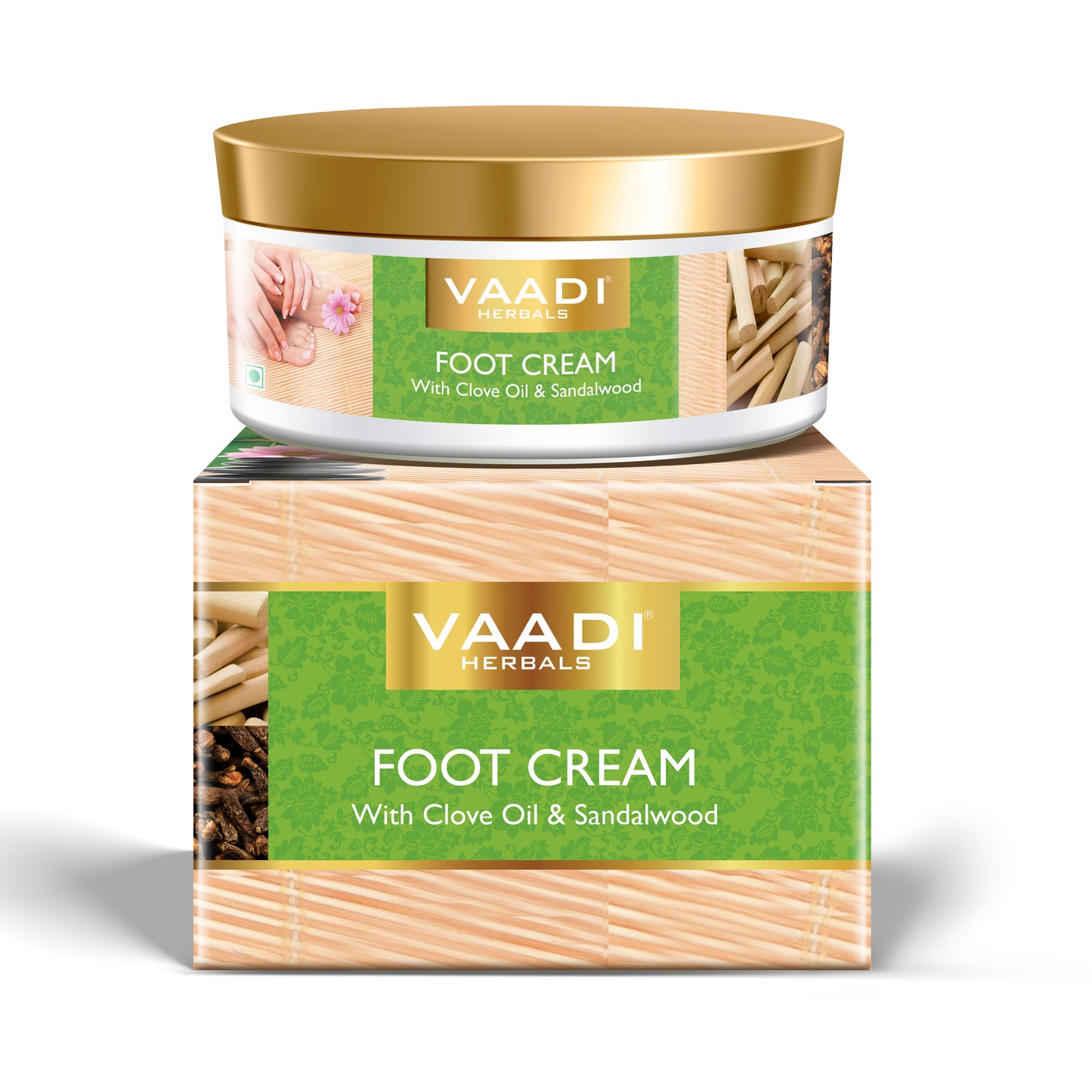Foot Cream with Clove & Sandalwood Oil - Softens Dry & Cracked Feet - Deep Moisturises (150 gms / 5.3 oz)