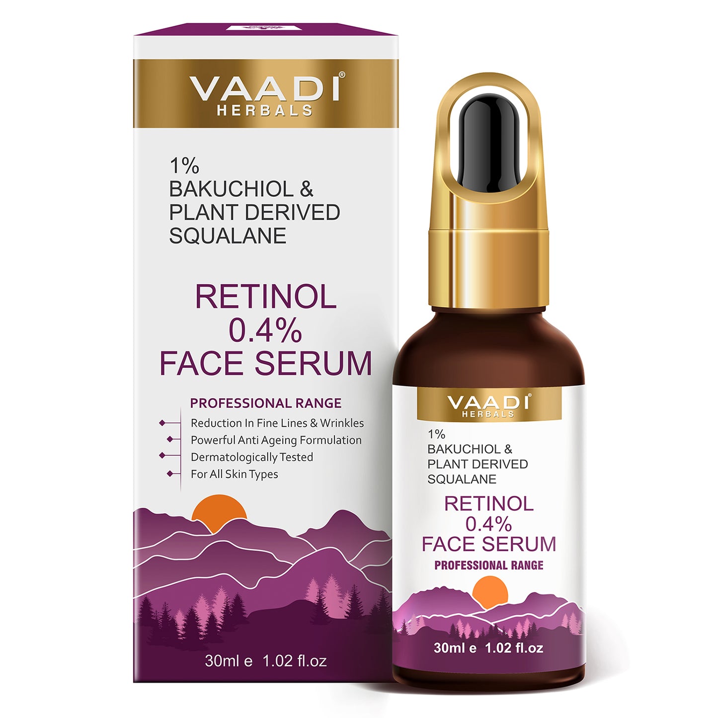 Retinol 0.4% Face Serum With 1% Baluchiol & Plant Derived Squalane (30 ml)
