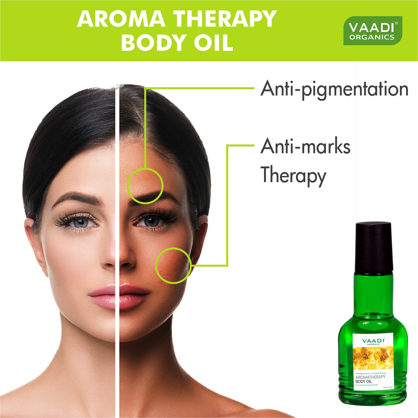 Lemongrass Oil with Lily Extract - Aromatherapy - Strengthens Bones - Relieves Headache- Heals Skin (50 ml/1.7 fl oz)
