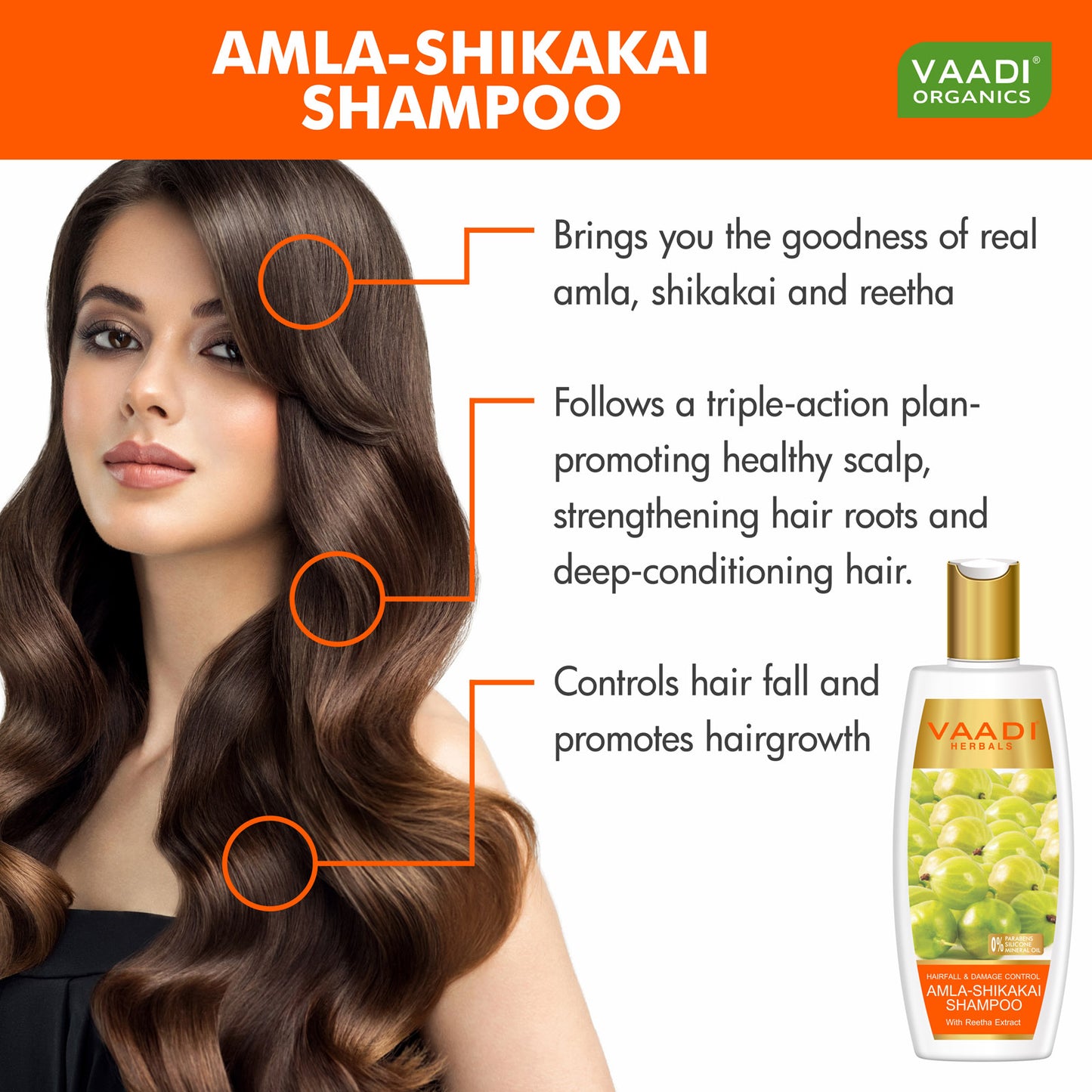 Amla Shikakai Shampoo - Hairfall & Damage Control with Olive Conditioner (2 x 110 ml/ 4 fl oz)