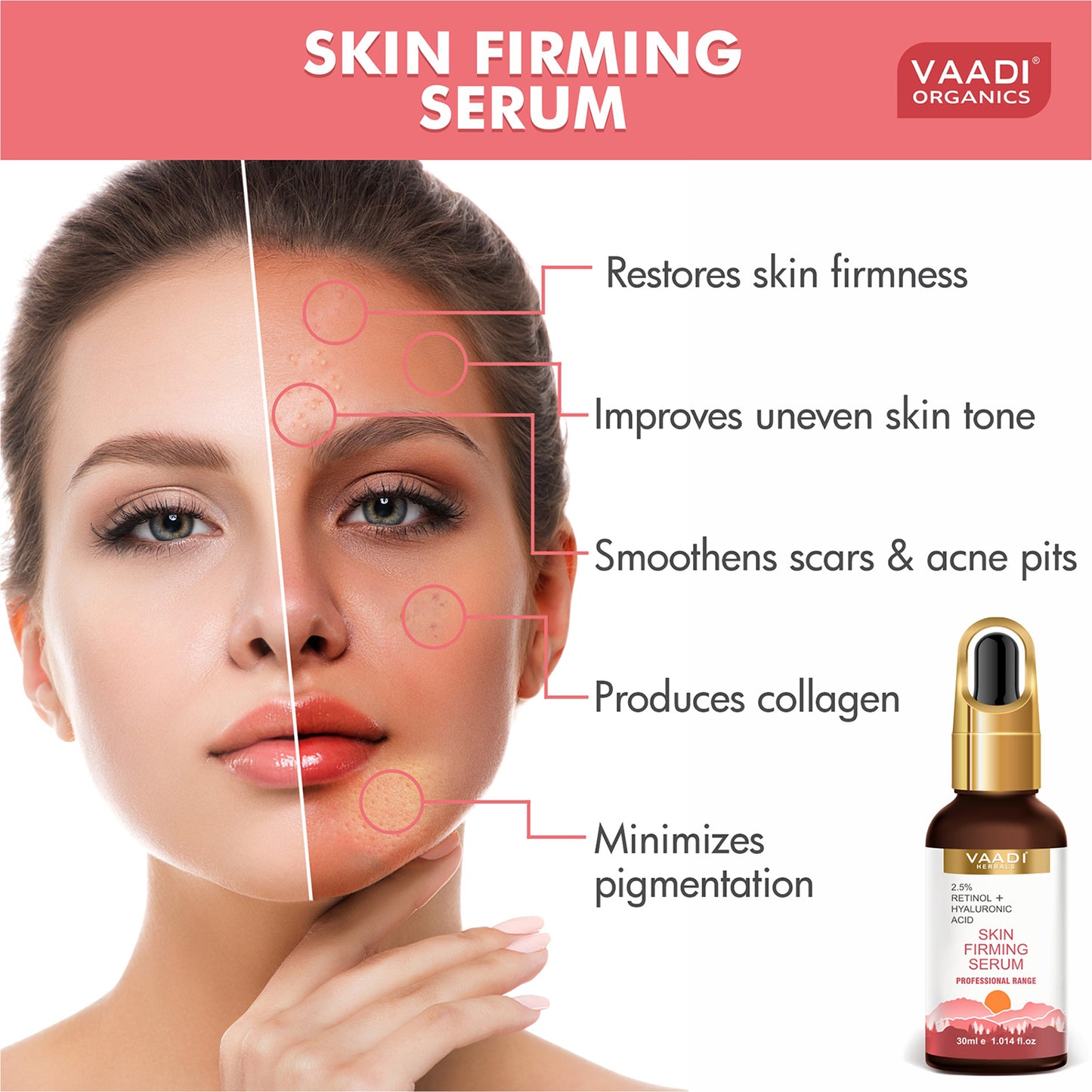 Skin Firming Serum With 2.5% Retinol & Hyaluronic Acid (30 ml/ 1.02 oz)