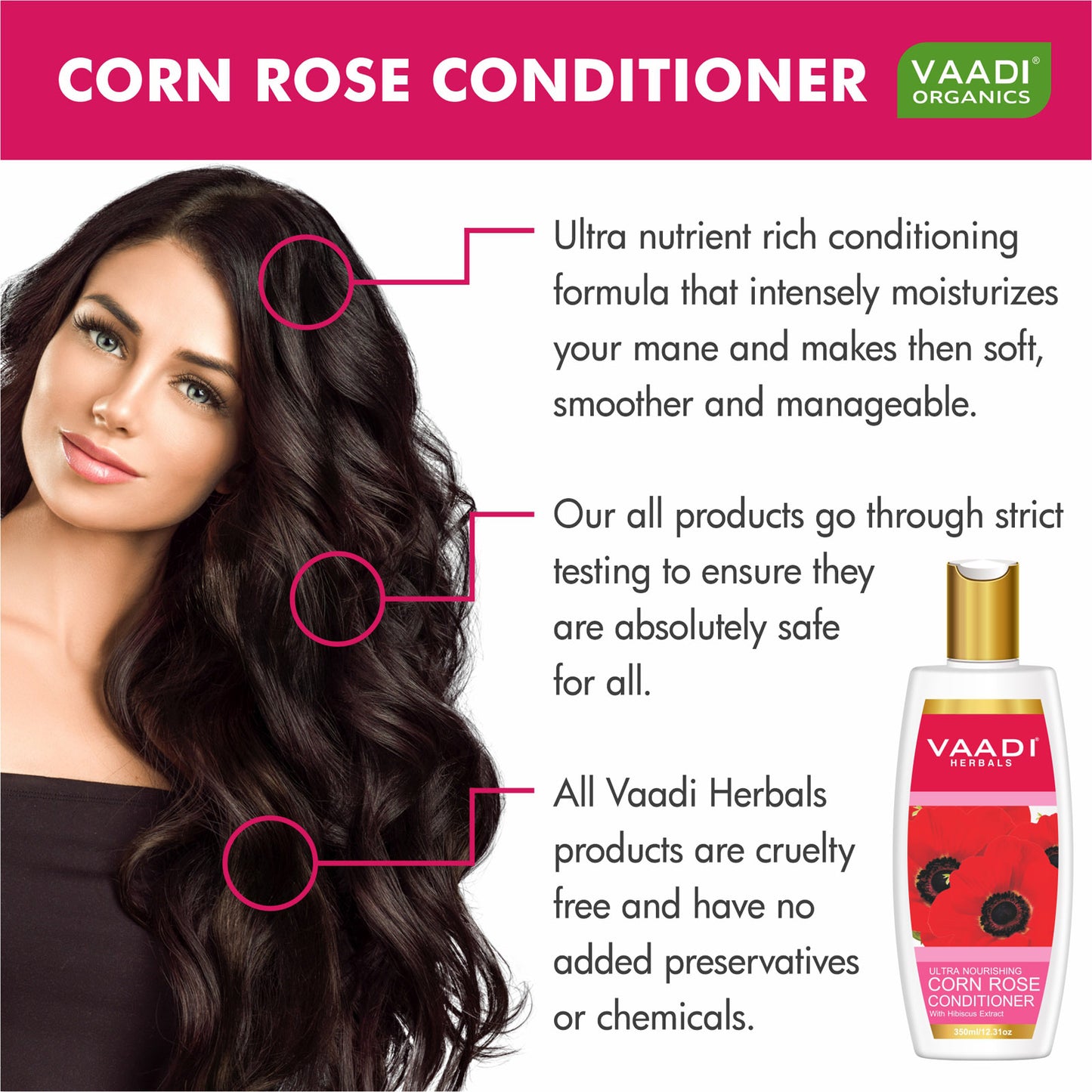 Hairfall & Damage Control Organic Indian Gooseberry Shampoo - Corn Rose Conditioner with Hibiscus Extract (2 x 350 ml / 12 fl oz)