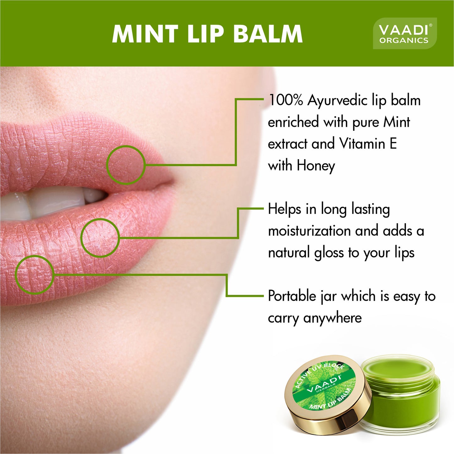 Ultra Moisturising Mint Lip Balm (10 gms / 0.4 oz)