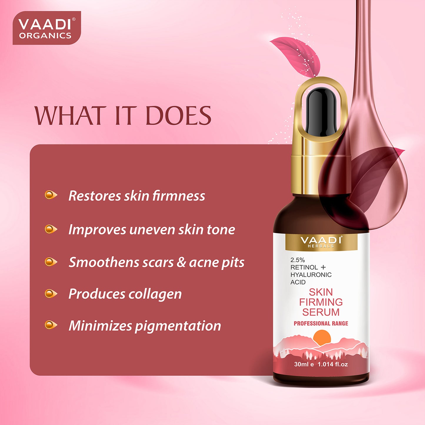 Skin Firming Serum With 2.5% Retinol & Hyaluronic Acid (30 ml/ 1.02 oz)