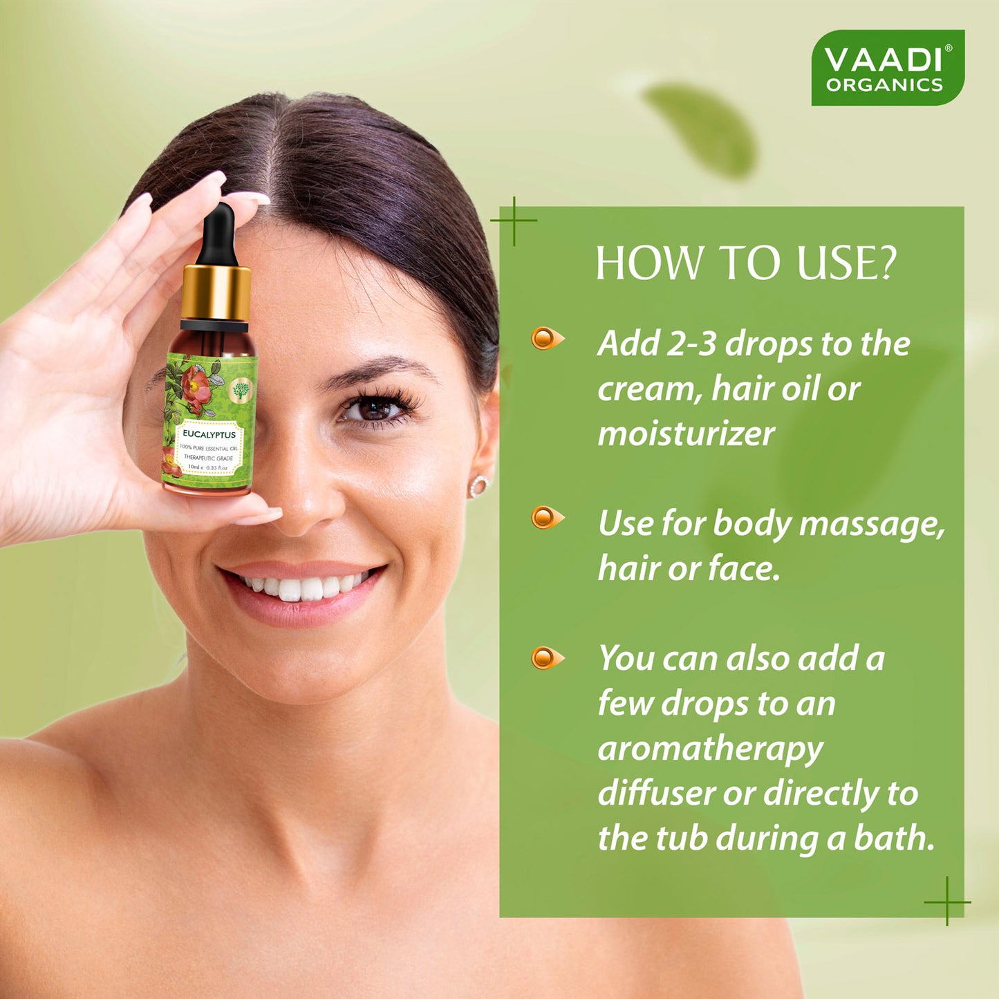 Eucalyptus Essential Oil - Prevents Hairfall, Acne, Soothing & Cool Fragrance - 100% Pure Therapeutic Grade (10 ml/ 0.33 oz)