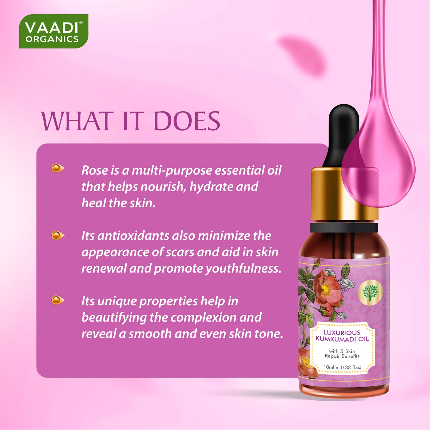 Luxurious Kumkumadi Oil (Pure Mix of Saffron, Sandalwood, Manjistha & Almond Oil)