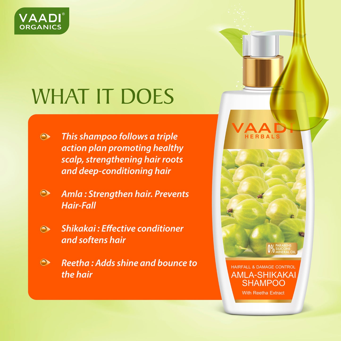 Hairfall & Damage Control Indian Gooseberry Shampoo - Corn Rose Conditioner with Hibiscus Extract (2 x 350 ml / 12 fl oz)