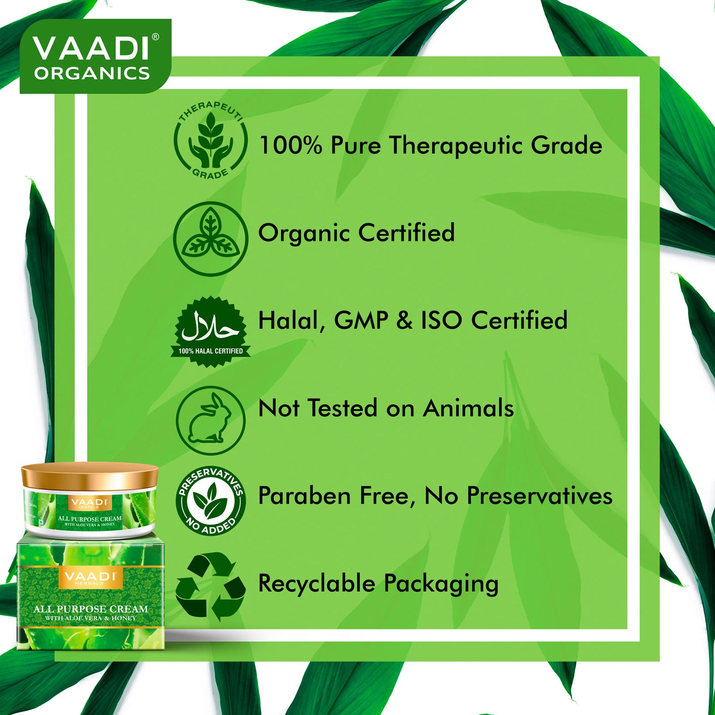 All Purpose Cream with Aloe Vera, Honey & Manjistha - Reduce Pigmentation - Improves Complexion (150 gms/ 5.3 oz)