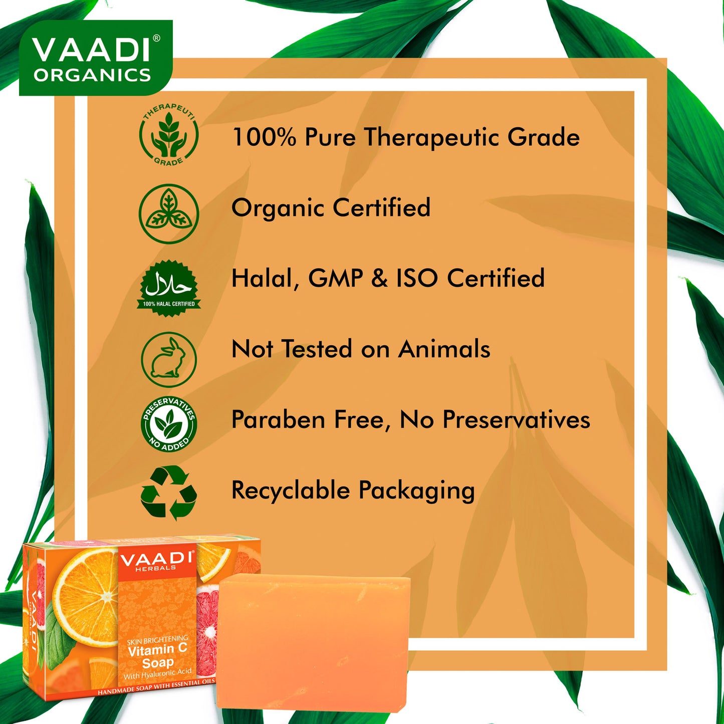 Vitamin C Soap with Hyaluronic Acid (3 x 75 gms / 2.7 oz)