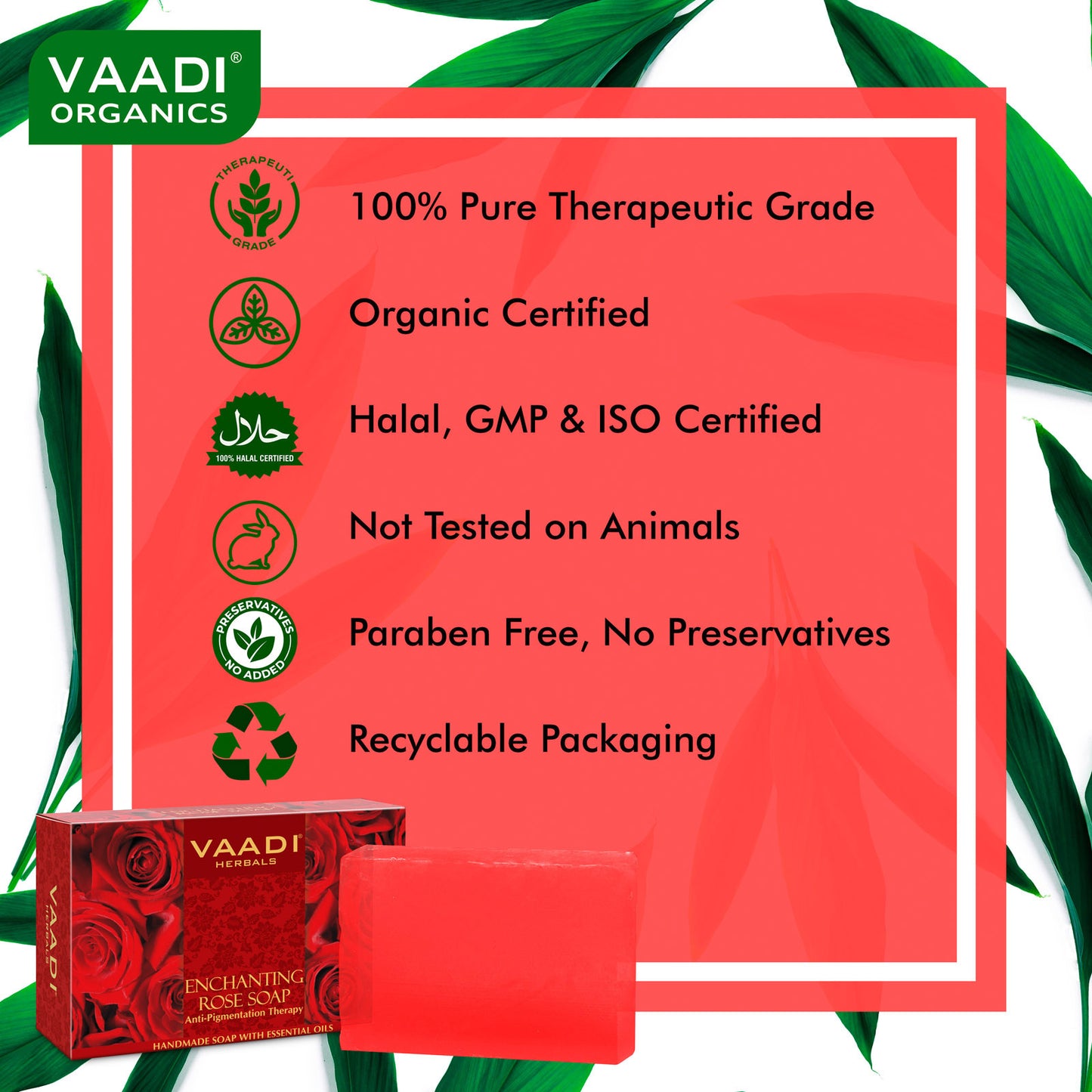 Enchanting Rose Soap with Mulberry Extract - Anti Pigmentation Therapy - Reduce Dark Spots & Patches (75 gms/2.7 oz)