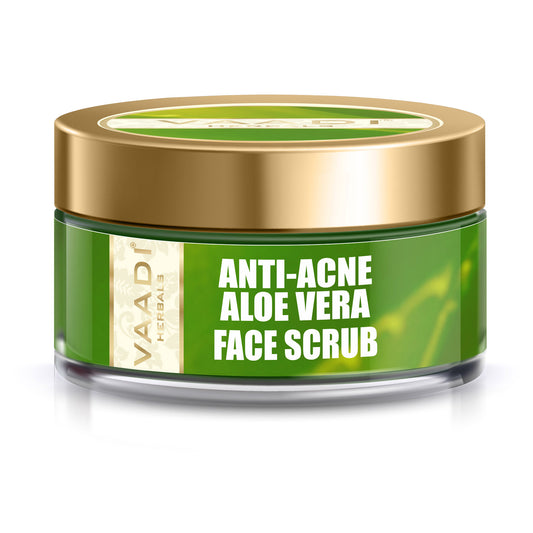 Anti Acne Aloe Vera Scrub - Removes Skin Impurities - Keeps Skin Soft (50 gms/ 2 oz)