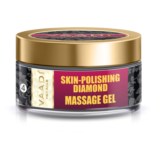 Skin Polishing Diamond Massage Gel with Diamond Ash & Orange Oil - Hydrates & Nourishes Skin ( 50 gms/2 oz)