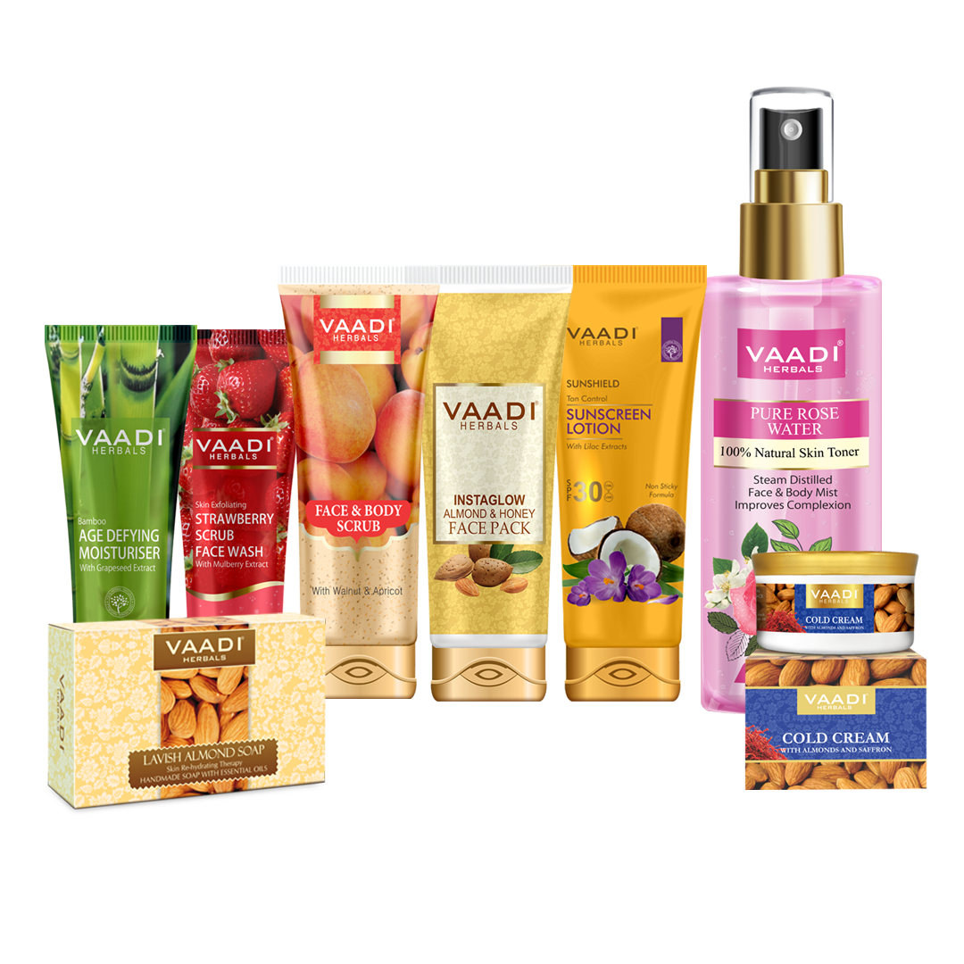 Skin Moisturizing Set For Dry Skin - Get Visibly Smooth, Hydrated & Glowing skin