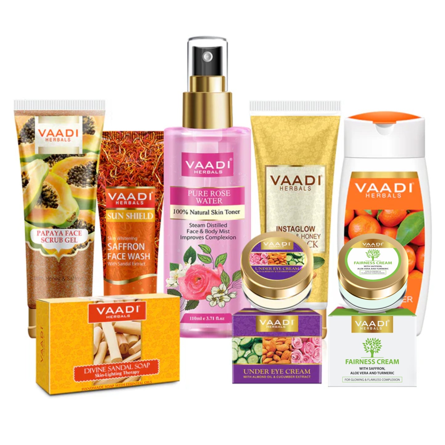 Skin Brightening Set - Get Visibly Fair Skin. Removes Blemishes, Pigmentation & Spots