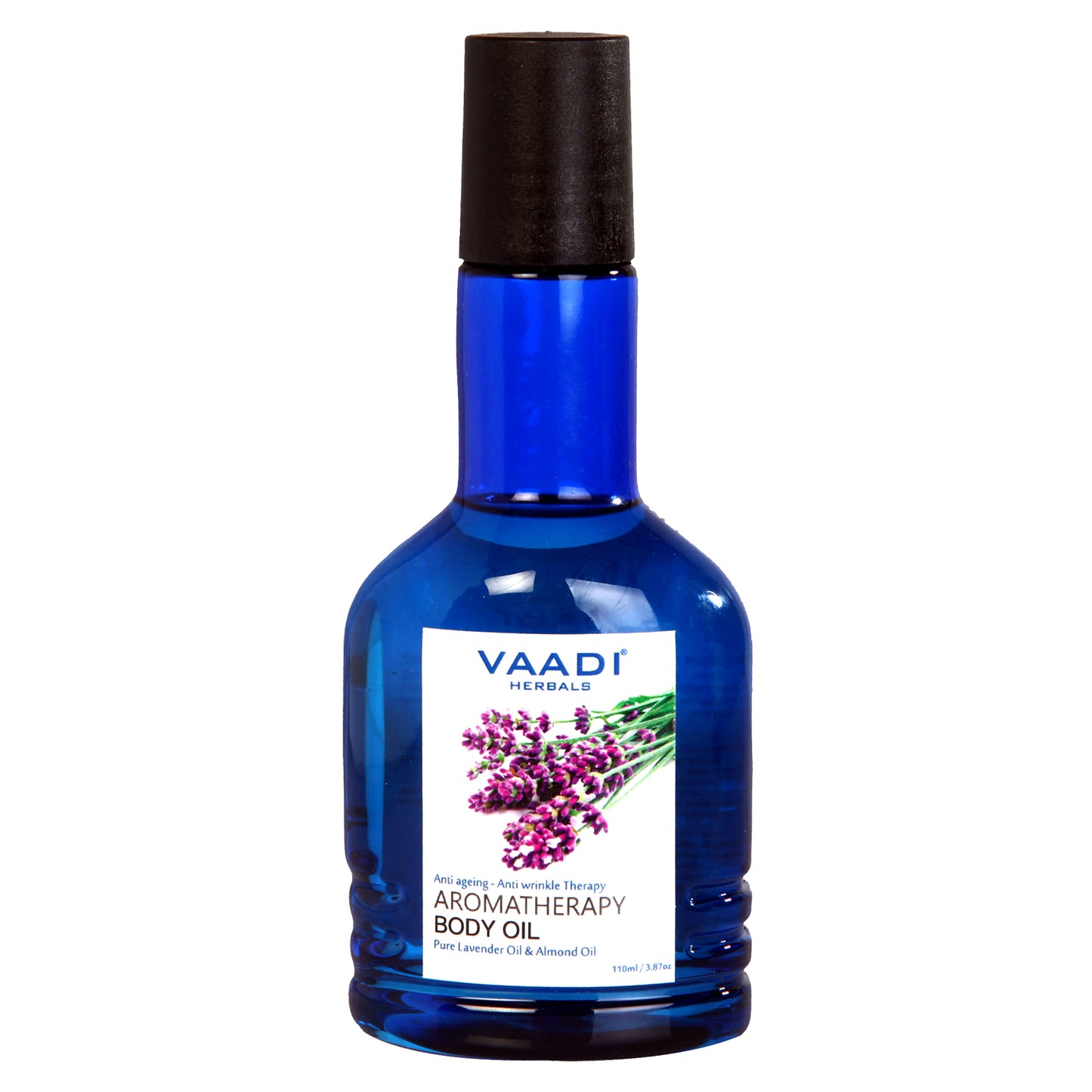 Lavender Body Oil with Almond Extract - Aromatherapy - Anti Ageing - Reduces Stress & Depression (110ml /4 fl oz)