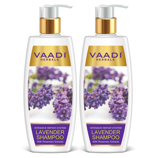 Intensive Repair Lavender Shampoo with Rosemary Extract- Improves Hair Growth - Ultra Nourishing (2 x 350 ml/ 12 fl oz)