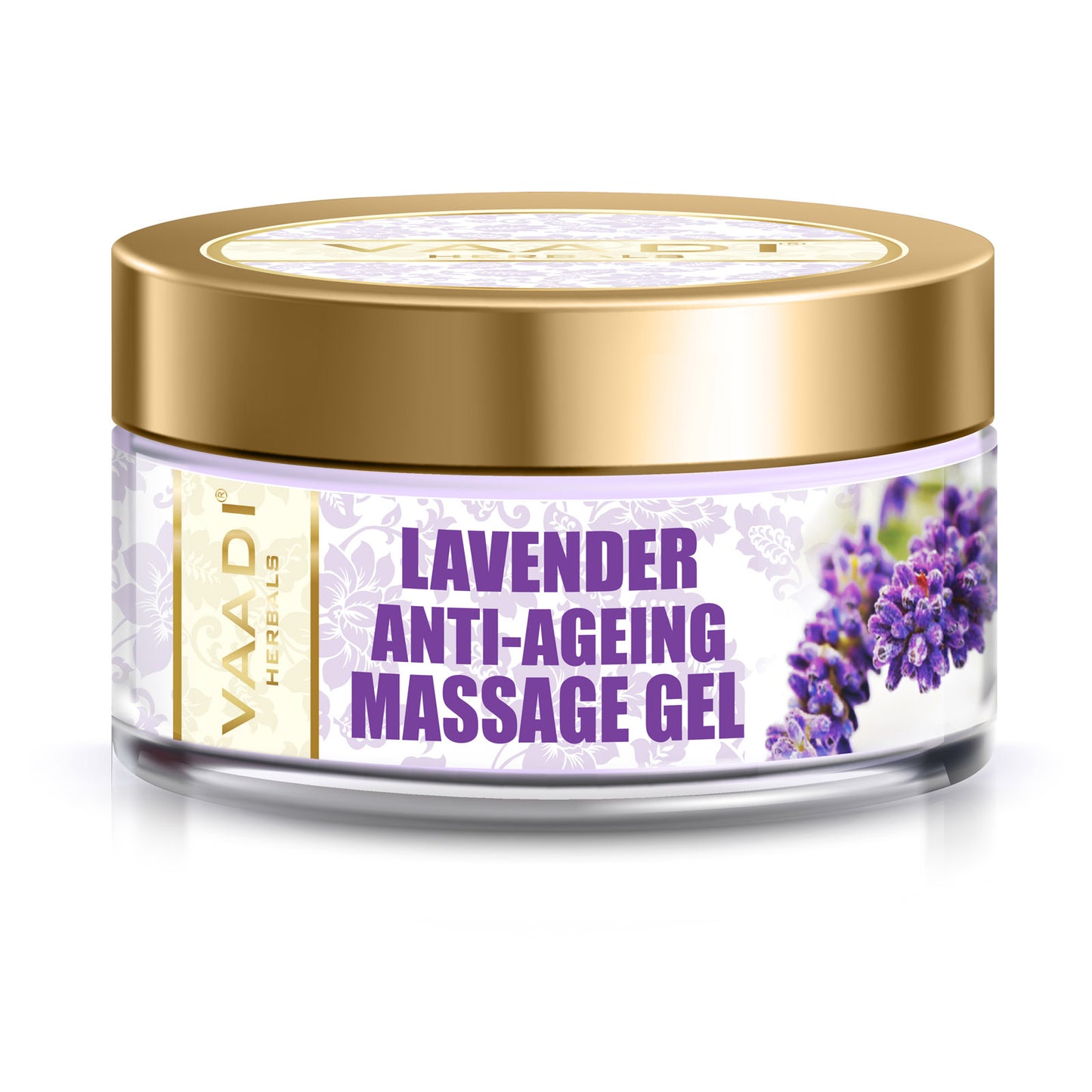 Anti Ageing Lavender Massage Gel with Rosemary Extract - Boosts Cellular Renewal - Keeps Skin Firm (50 gms / 2 oz)