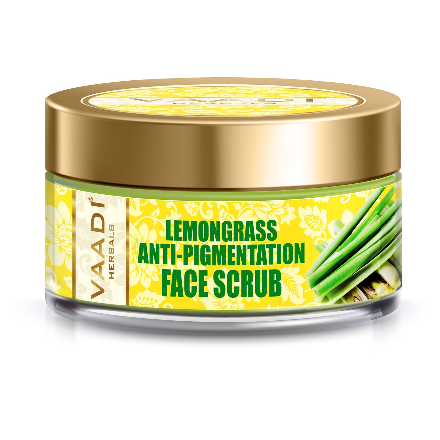Anti Pigmentation Organic Lemongrass Scrub - Unclogs Pores - Makes Skin Smooth & Clear (50 gms / 2 oz)