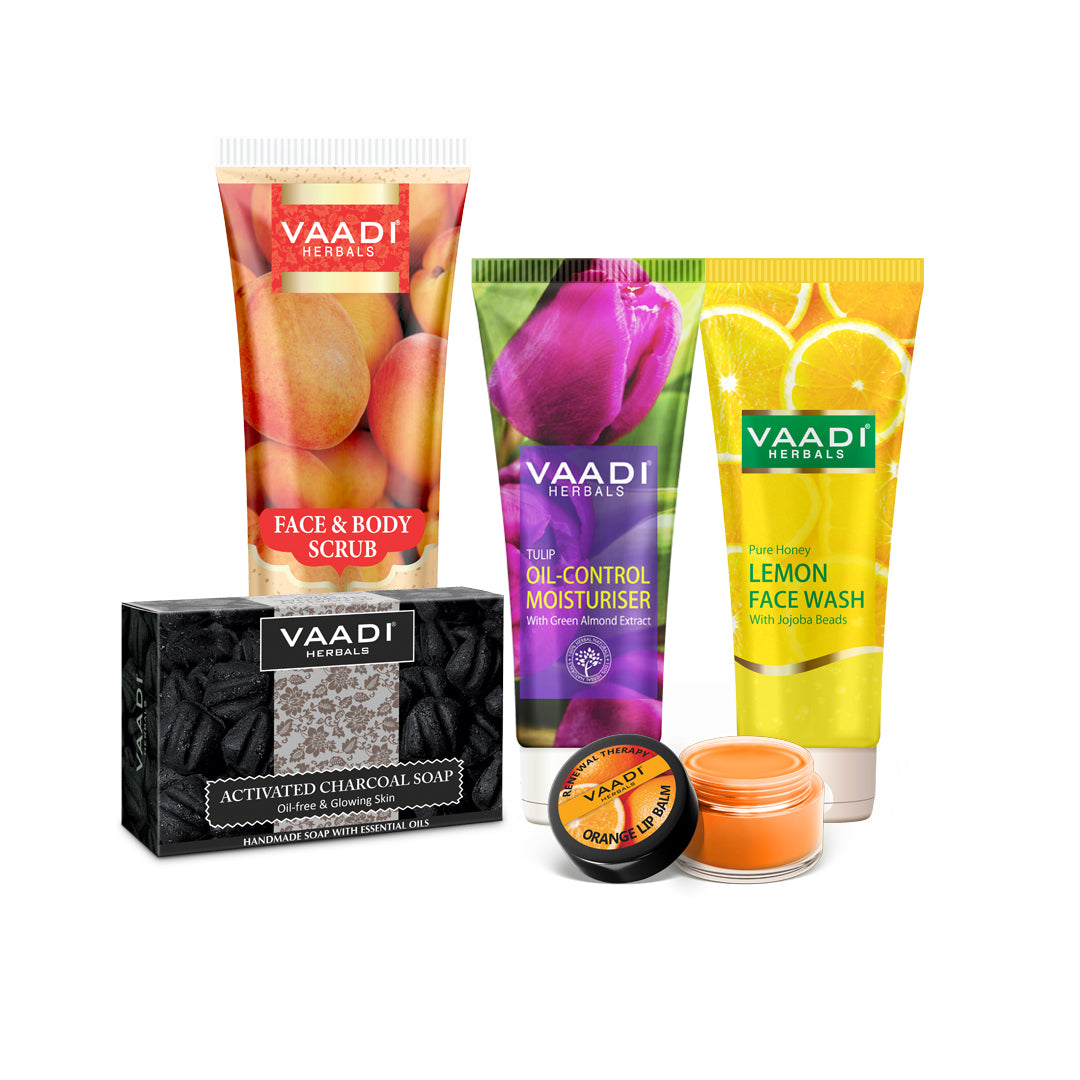 Organic Oily Skin Care Set - Get Oil-Free, Glowing Skin