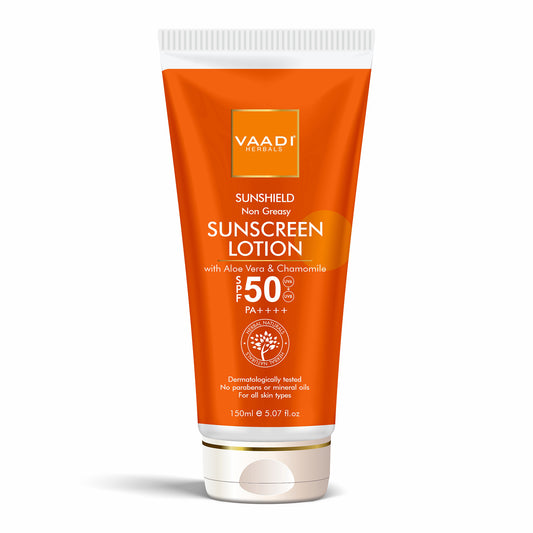 Sunscreen Lotion SPF-50 with Aloe Vera & Chamomile (150 ml / 5.07 fl oz)