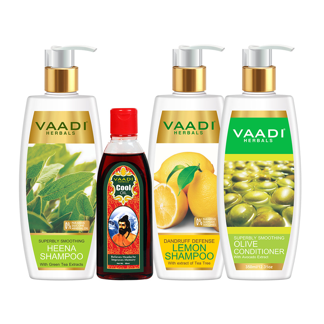 Hair Care Set - Reduces Hairfall, Promotes Hair Growth - Adds Shine to Hair