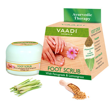 Foot Scrub with Fenugreek & Lemongrass Oil (30 gms /1.1 oz)