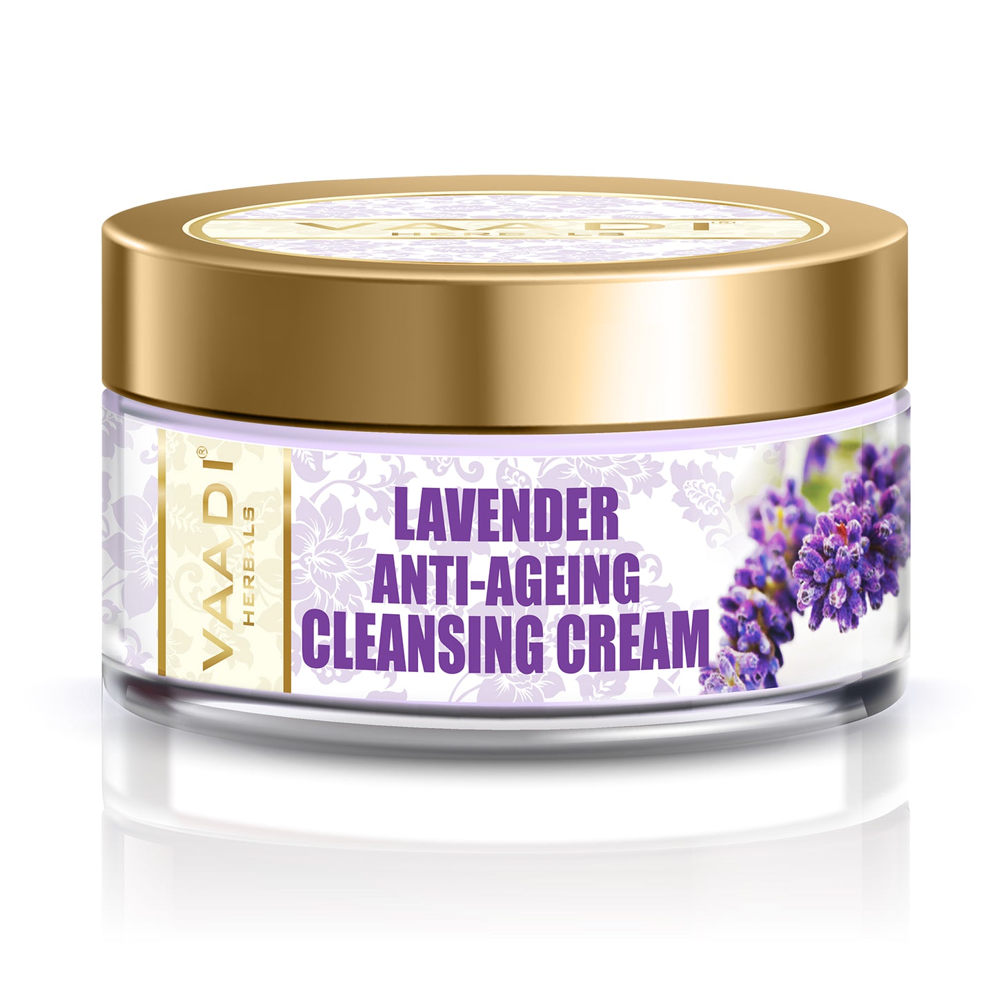 Anti Ageing Organic Lavender Cleansing Cream with Rosemary Extract - Boosts Cellular Renewal - Keeps Skin Firm (50 gms / 2 oz)