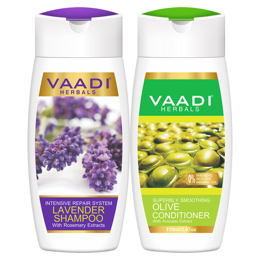Lavender Shampoo with Olive Conditioner (2 x 110 ml/4 fl oz)