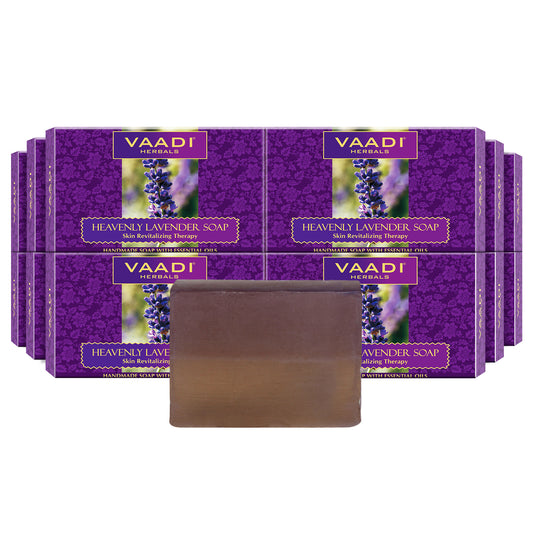 Heavenly Lavender Soap with Rosemary - Revitalizes & Hydrates Skin (12 x 75 gms / 2.7 oz)