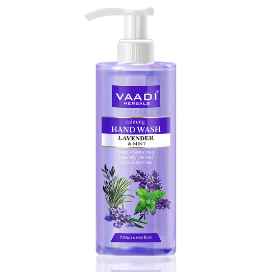 Calming Organic Lavender & Mint Hand Wash - Deep Moisutirizing (250 ml / 8.5 fl oz )