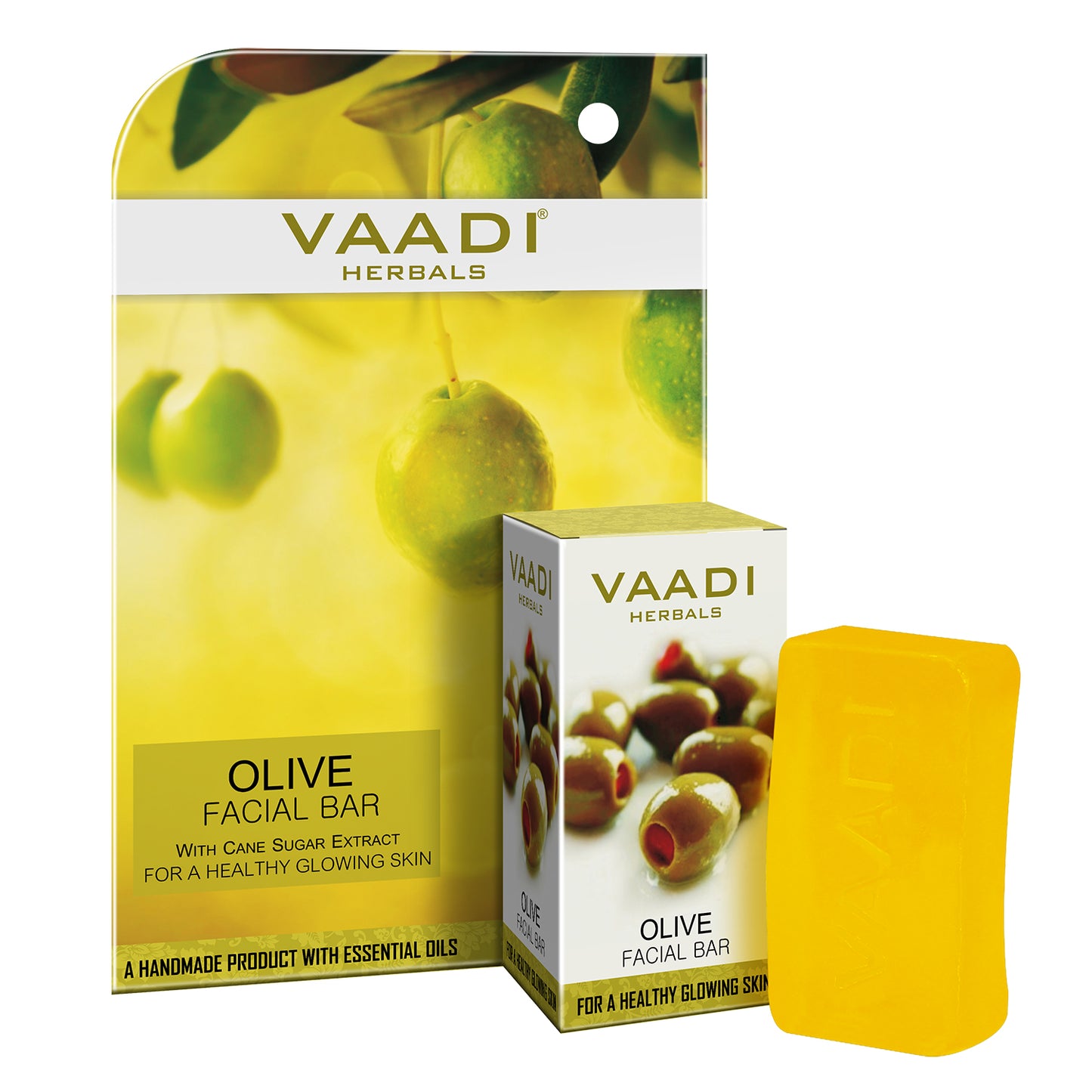 Organic Olive Facial Bar with Orange Peel Extract - Makes Skin Flawless (25 gms/0.9 oz)