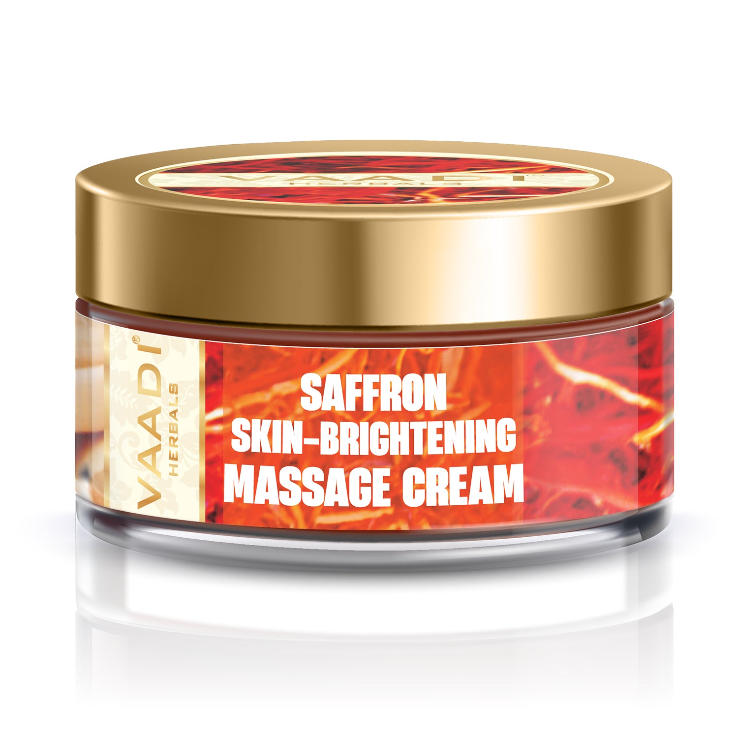 Skin Brightening Organic Saffron Massage Cream with Basil Oil