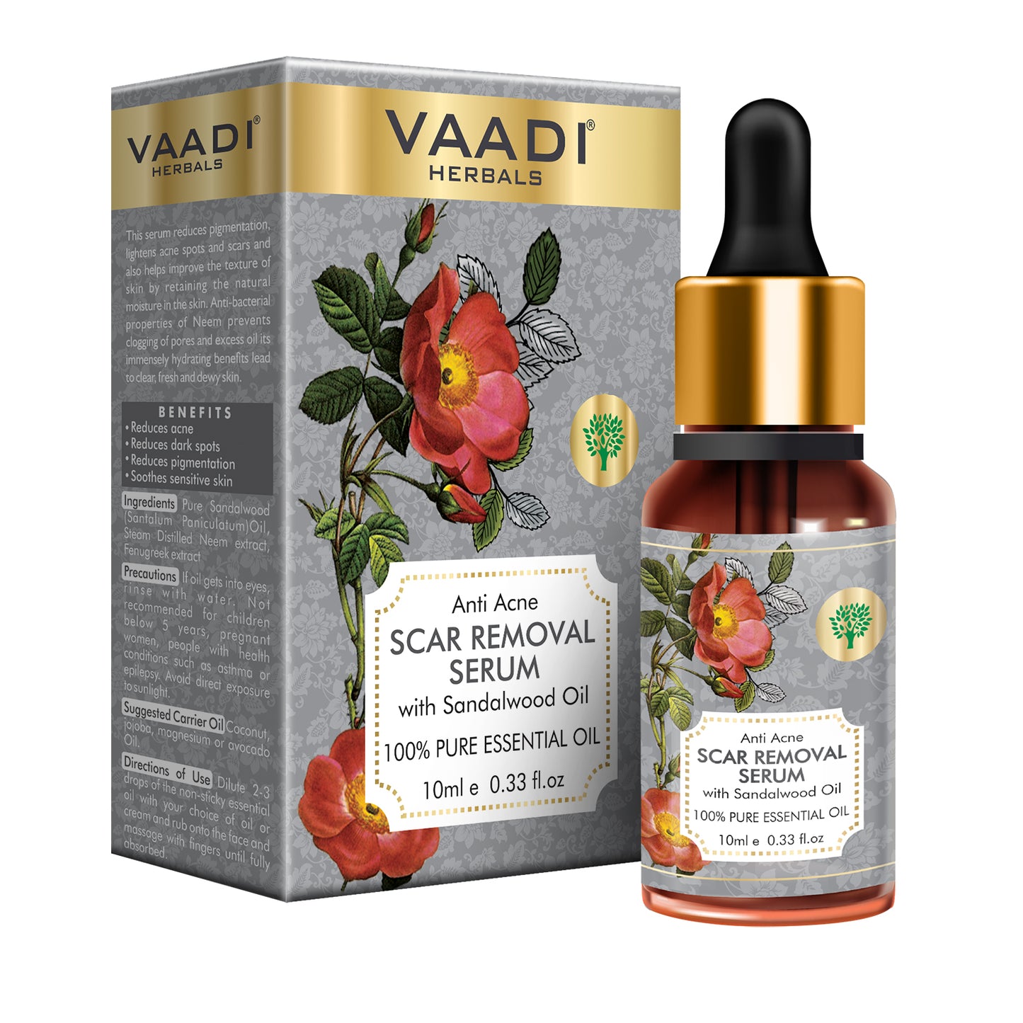 Organic Scar Removal Serum - Reduces Acne, Dark Spots & Pigmentation