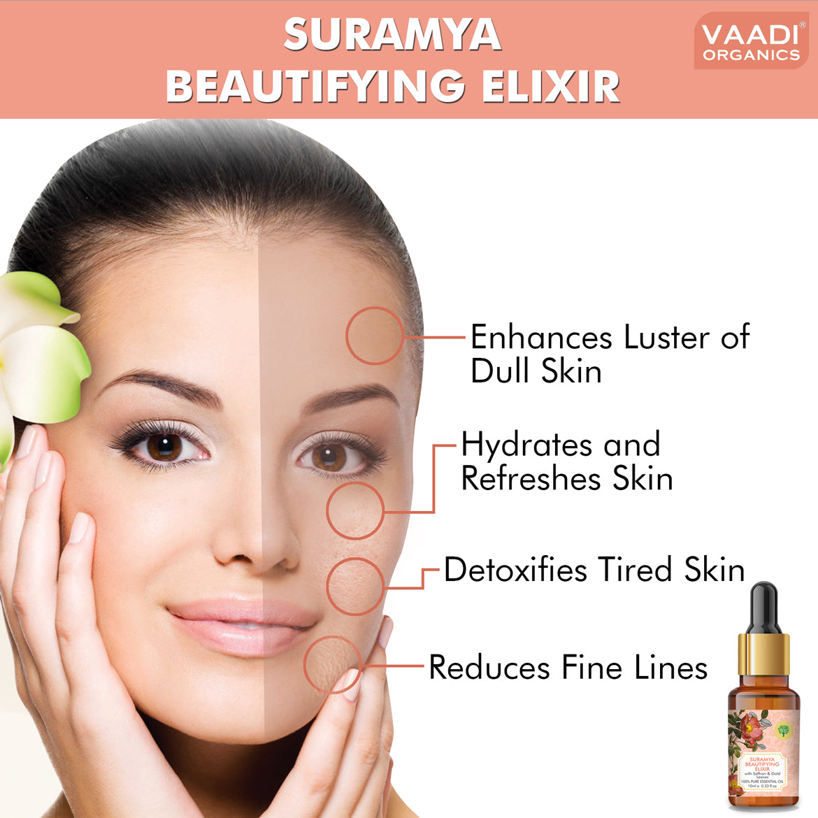 Organic Suramya Beautifying Elixr  - Reduces Fine Lines, Improves Skin Complexion & Gives a Natural Glow