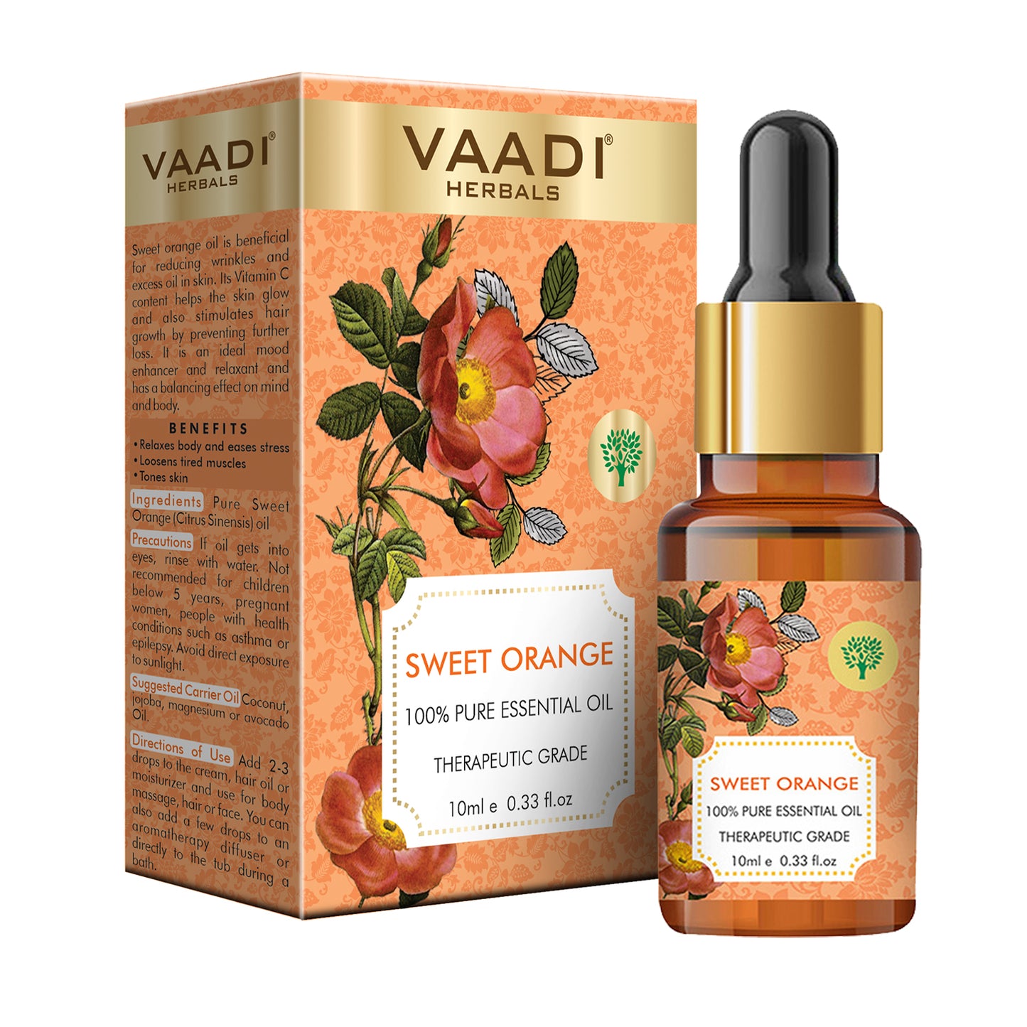 Sweet Orange Essential Oil - Vitamin C Reduces Hairfall, Improves Skin Complexion, Enhances Mood, Loosens Tired Muscles