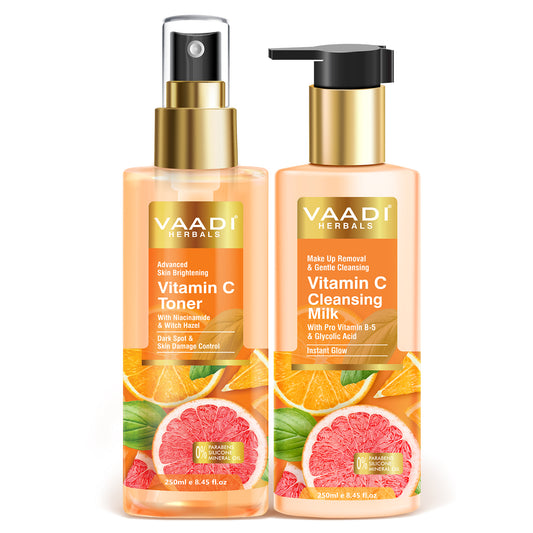 Vitamin C Cleansing Milk With Toner (2 x 250 ml/8.45 fl oz)