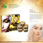 Organic 24 Carat Gold Facial Kit with Gold Leaves, Marigold & Wheatgerm Oil, Lemon Peel - Brightens Skin and Gives Glow (270 gms/9.6 oz)