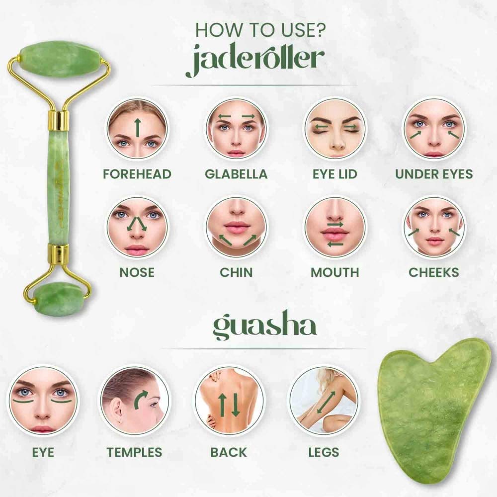 Jade Roller & Gua Sha Set
