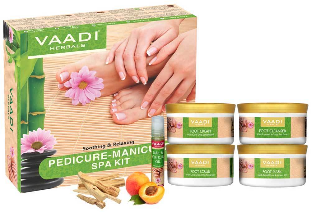 Organic Pedicure Manicure Spa Kit - Repairs Damaged Skin (640-gms-22-6-fl-oz)