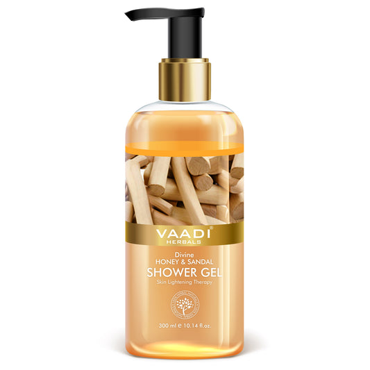 Divine Honey & Sandal Shower Gel- Skin Toning Therapy - Makes Skin Flawless (300 ml / 10.2 fl oz)
