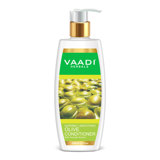 Multi Vitamin  Rich Olive Conditioner with Avocado Extract - Makes Hair Lustrous - Adds Bounce to Hair (350 ml/ 12 fl oz)