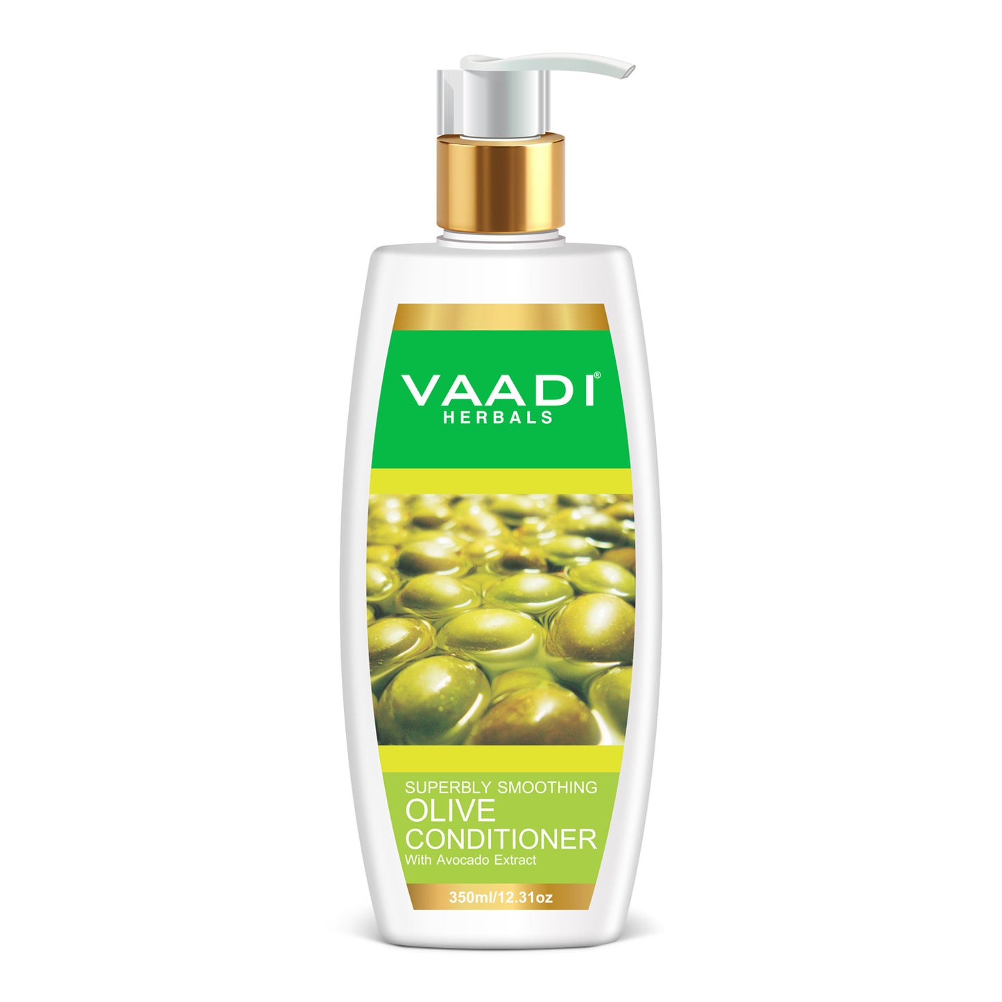 Superbly Smoothing Heena Shampoo with Green Tea Extract - Multi Vitamin Rich Olive Conditioner with Avocado Extract (2 x 350 ml/ 12 fl oz)