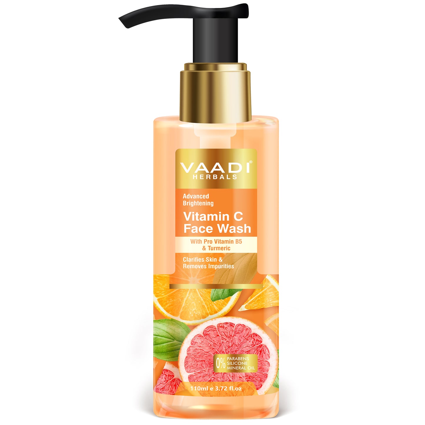 Advanced Brightening Vitamin C Face Wash With Pro Vitamin B5 & Turmeric (110 ml / 4 fl oz)