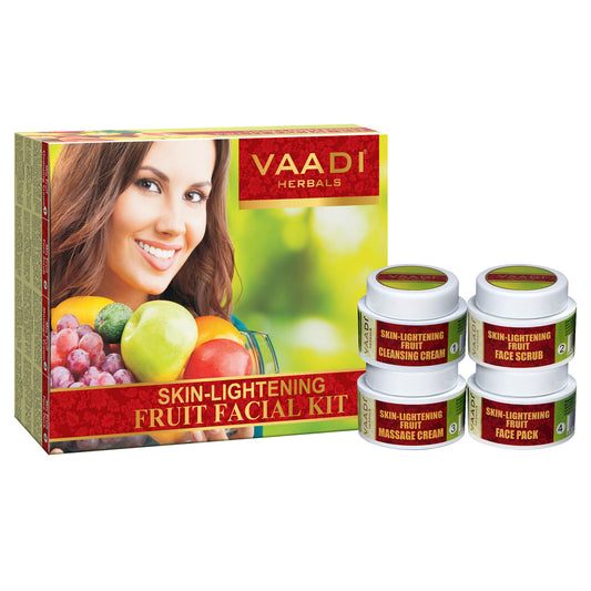 Skin Brightening Organic Fruit Facial Kit - For Deep Nourishment - Reducing Marks (70 gms / 2.5 oz)